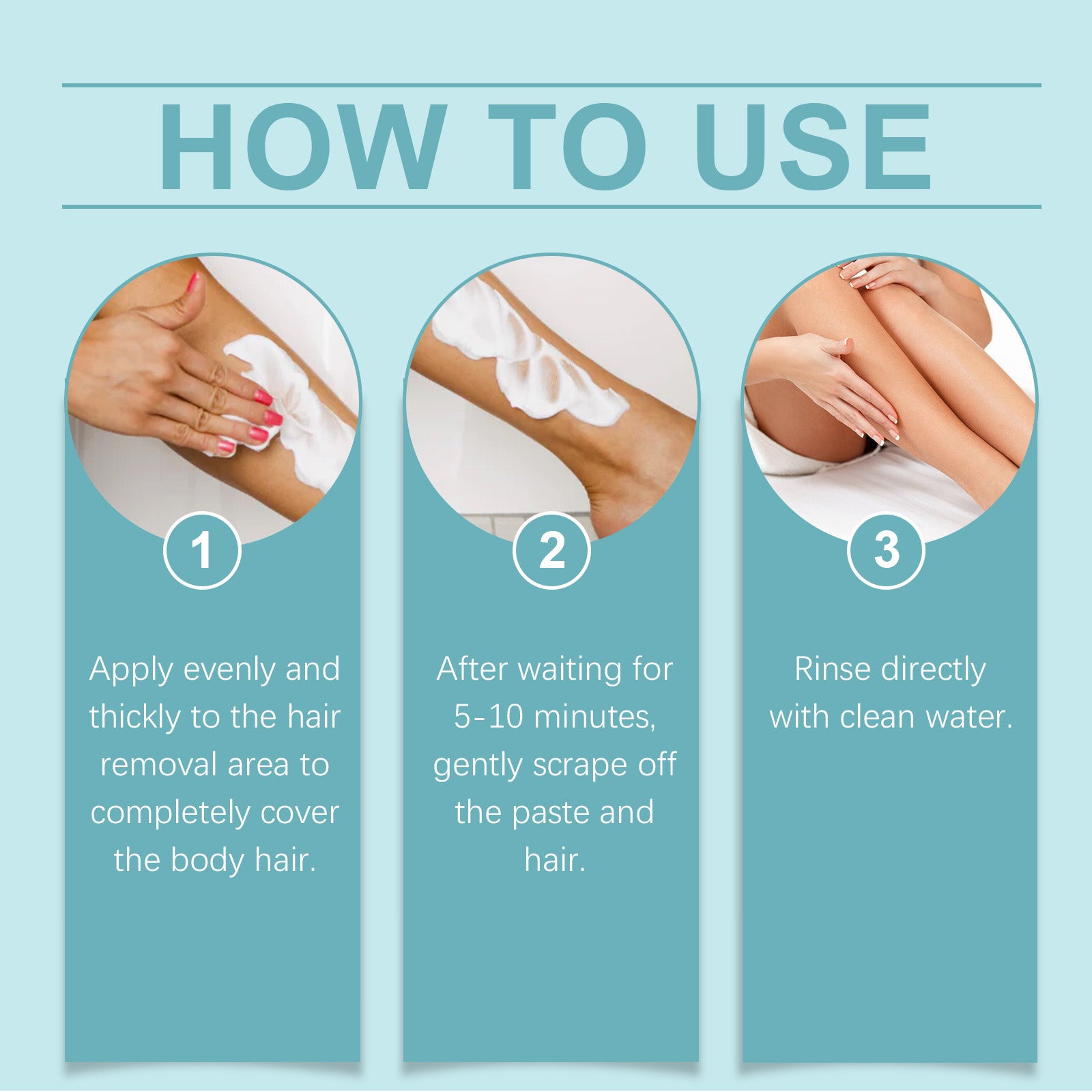 OceAura Gentle Hair Removal Cream – Smooth Body & Leg Hair Remover