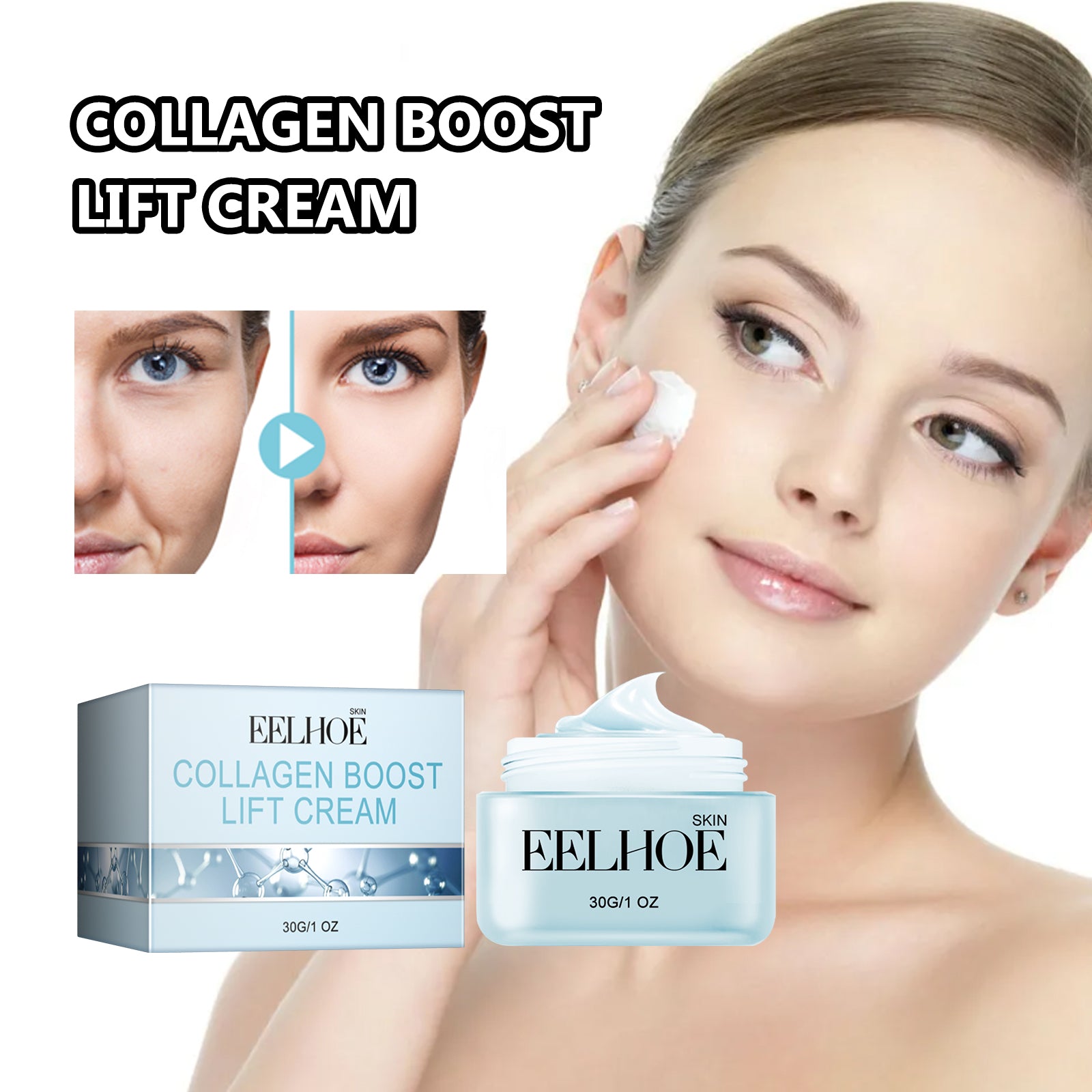 EELHOE Collagen Boost Lift Cream – Firming Anti-Aging Face Moisturizer