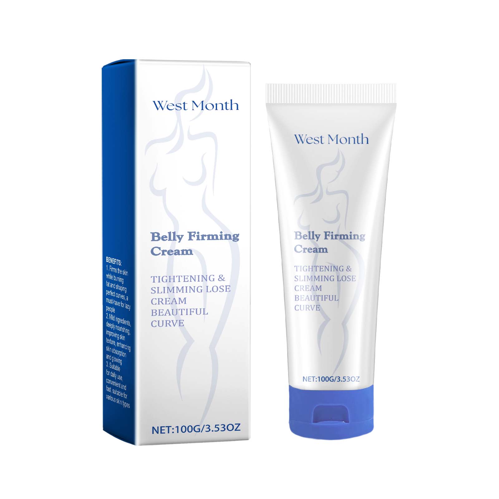 West&Month Body Firming Cream – Hydrating Skin Tightening Body Lotion