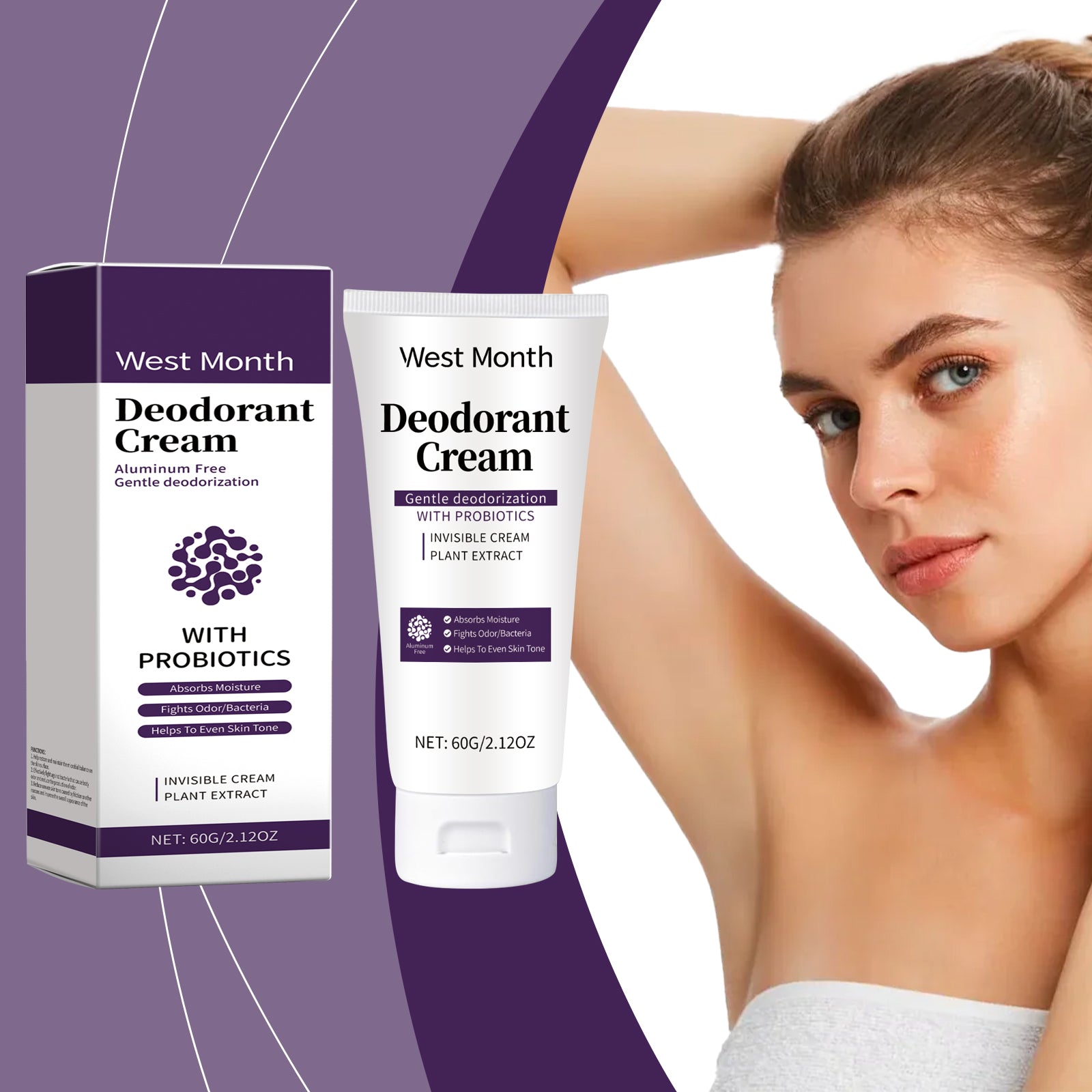 West&Month Deodorizing Body Care Cream – Niacinamide Freshness Moisturizer