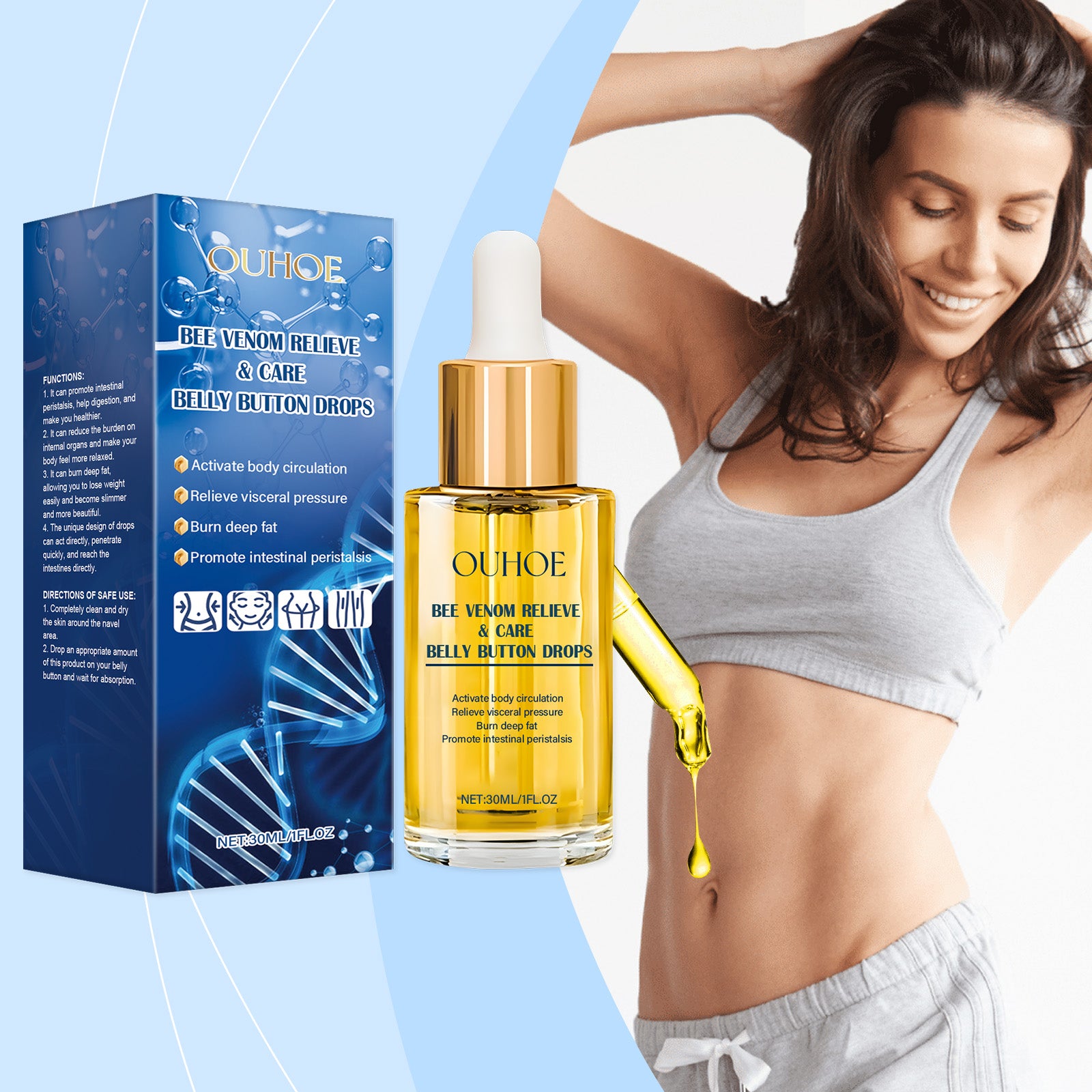 OUHOE Body Care Essence – Warming Firming Hydration Body Serum
