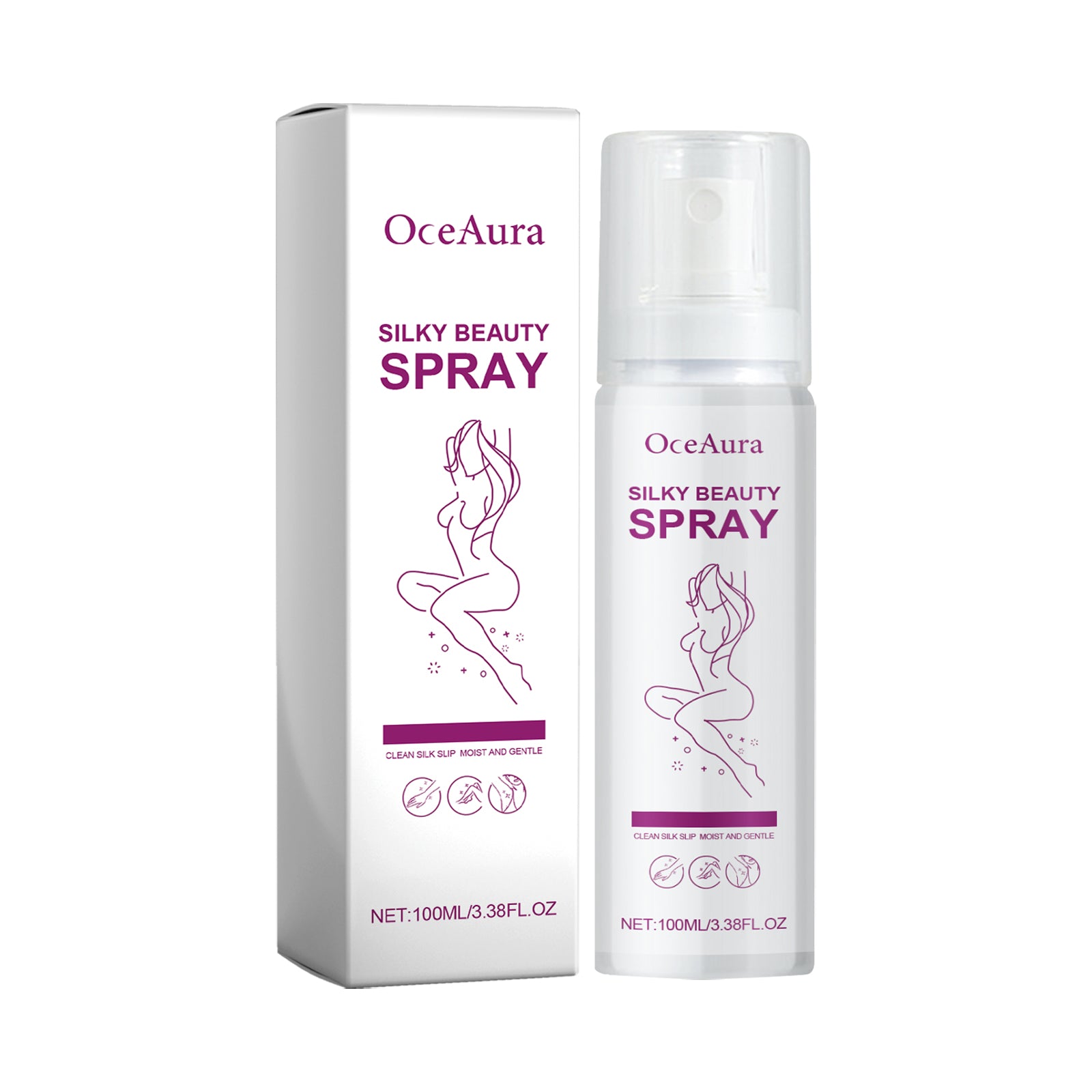 OceAura Hair Removal Spray – Gentle Body & Underarm Hair Remover