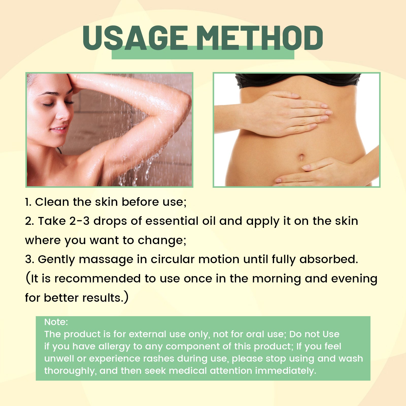 OUHOE Collagen Body Firming Oil – Stretch Mark & Skin Tightening Massage Oil