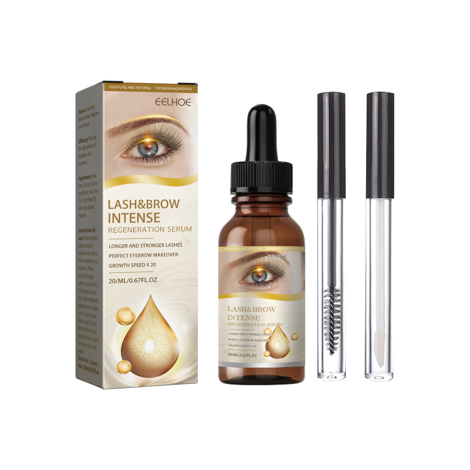 EELHOE Eyelash & Eyebrow Growth Serum – Lengthening Lash Enhancer
