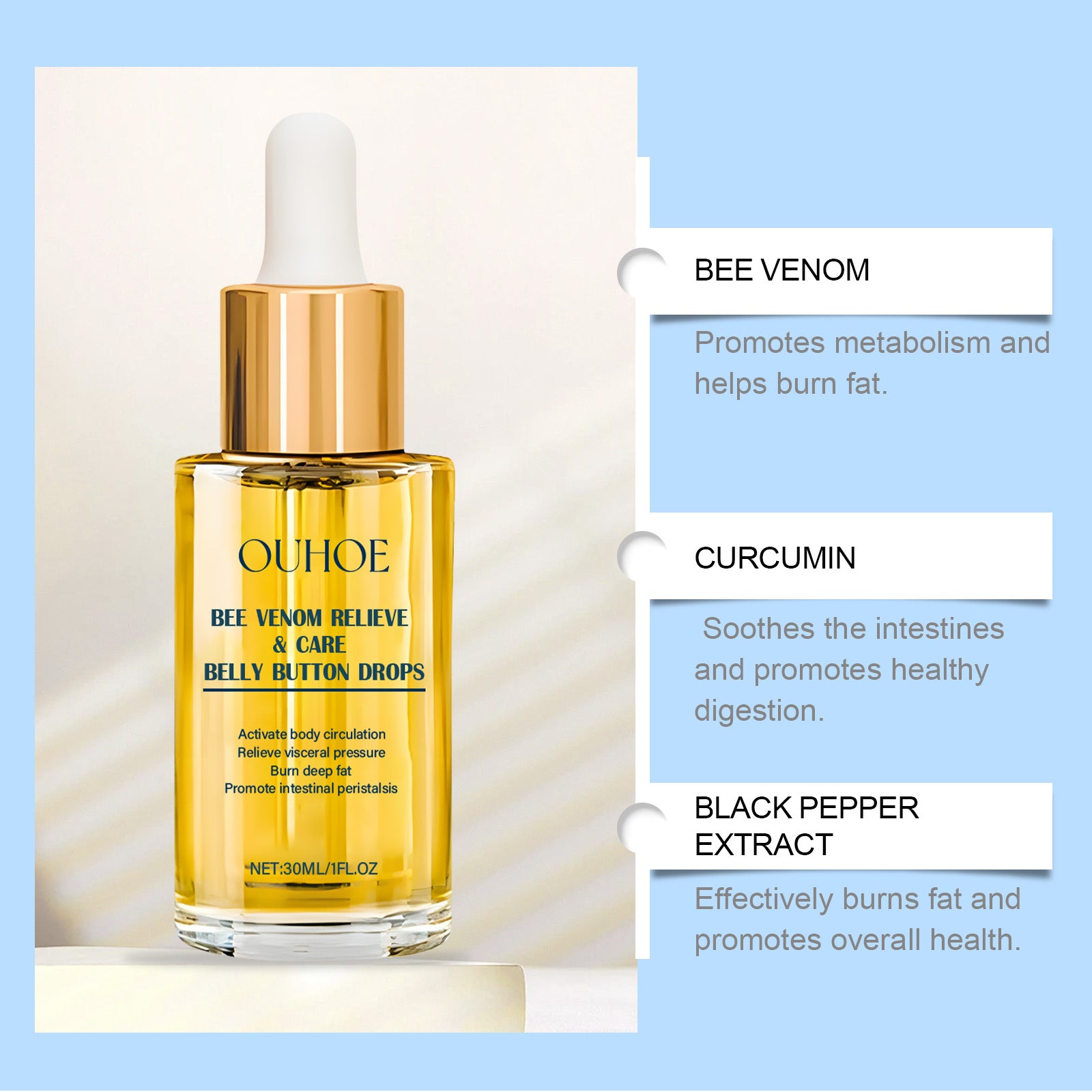 OUHOE Body Care Essence – Warming Firming Hydration Body Serum