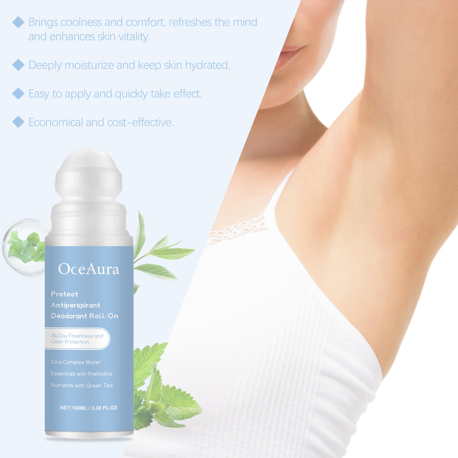OceAura Underarm Deodorant Pearls – Long-Lasting Freshness Body Care
