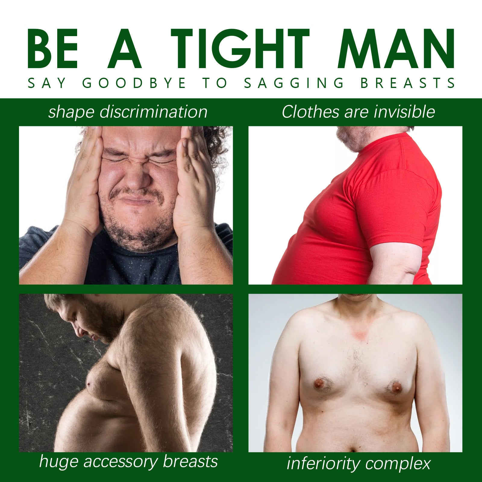 EELHOE Men’s Chest Firming Patch – Anti-Sagging Chest Care Pads
