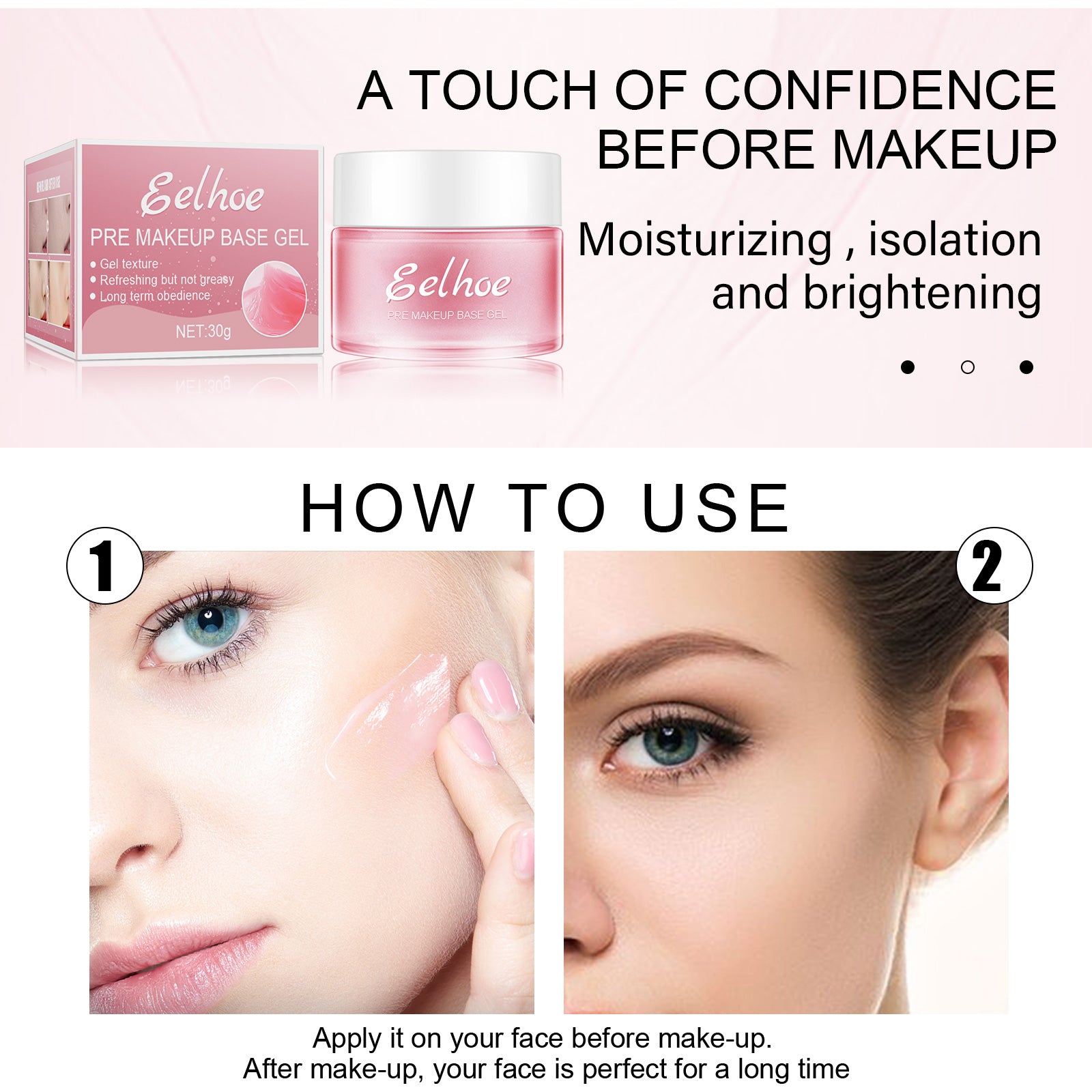 EELHOE Makeup Primer Gel – Hydrating Smoothing Makeup Base
