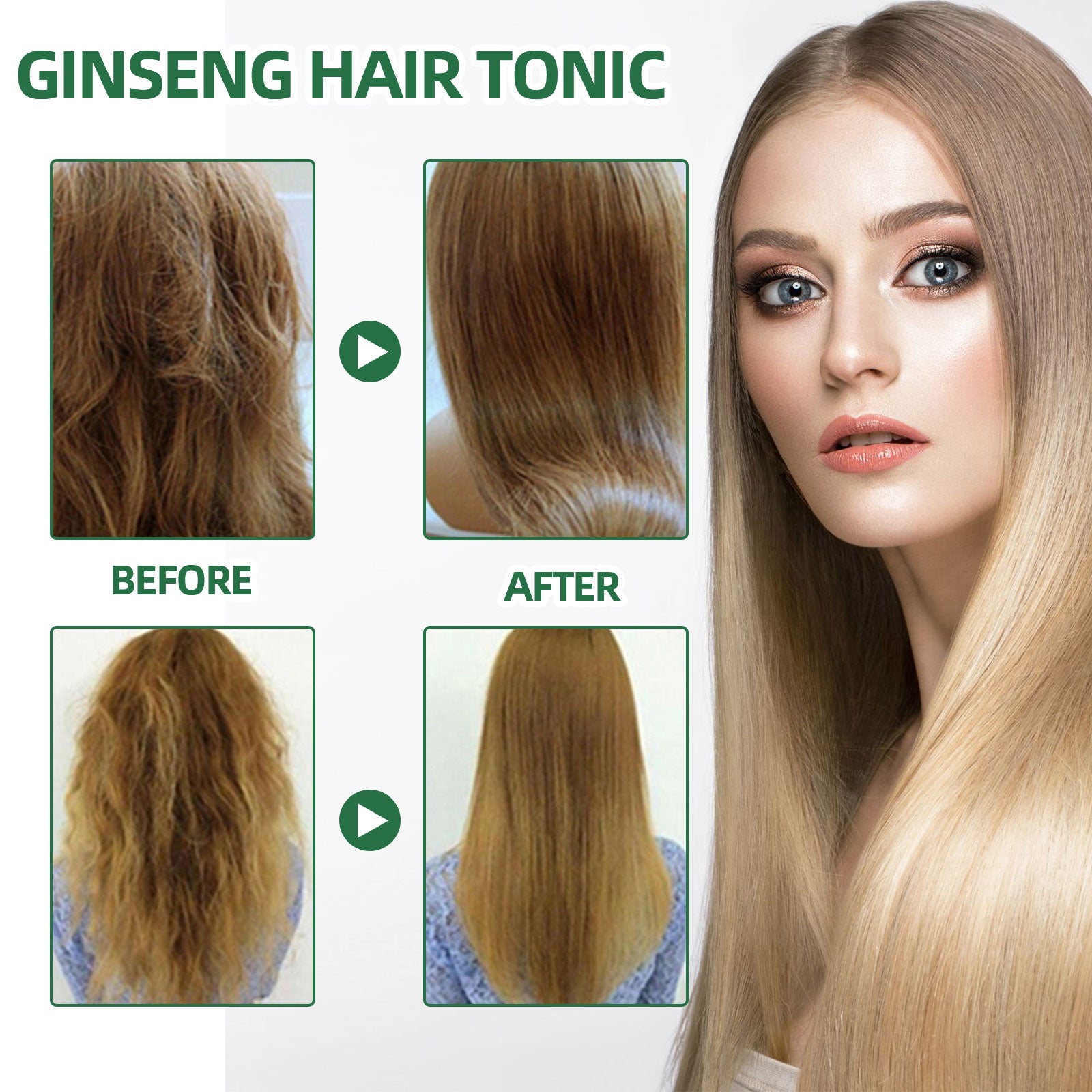 OUHOE Ginseng Hair Growth Lotion – Scalp Nourishing Hair Care Spray