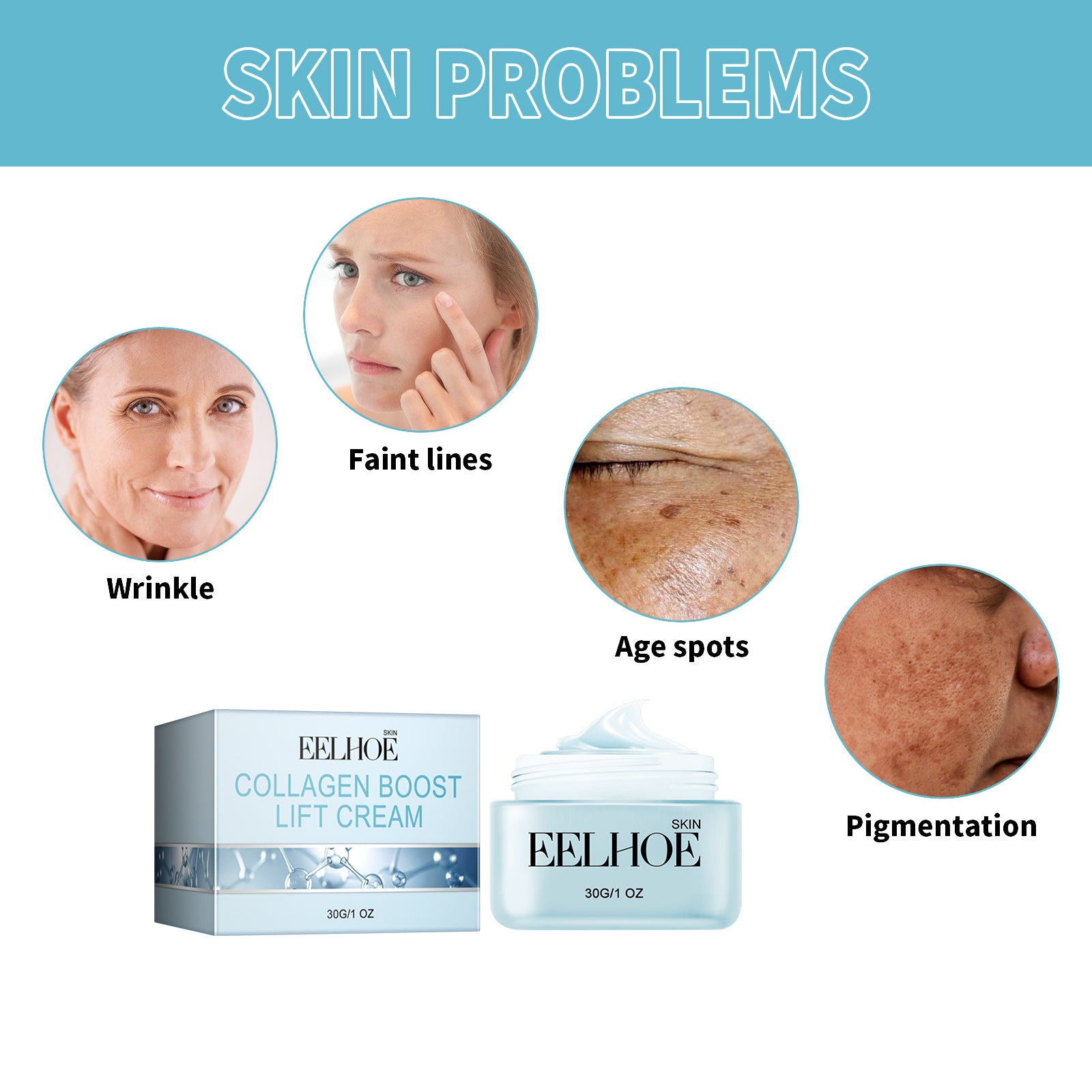 EELHOE Collagen Boost Lift Cream – Firming Anti-Aging Face Moisturizer