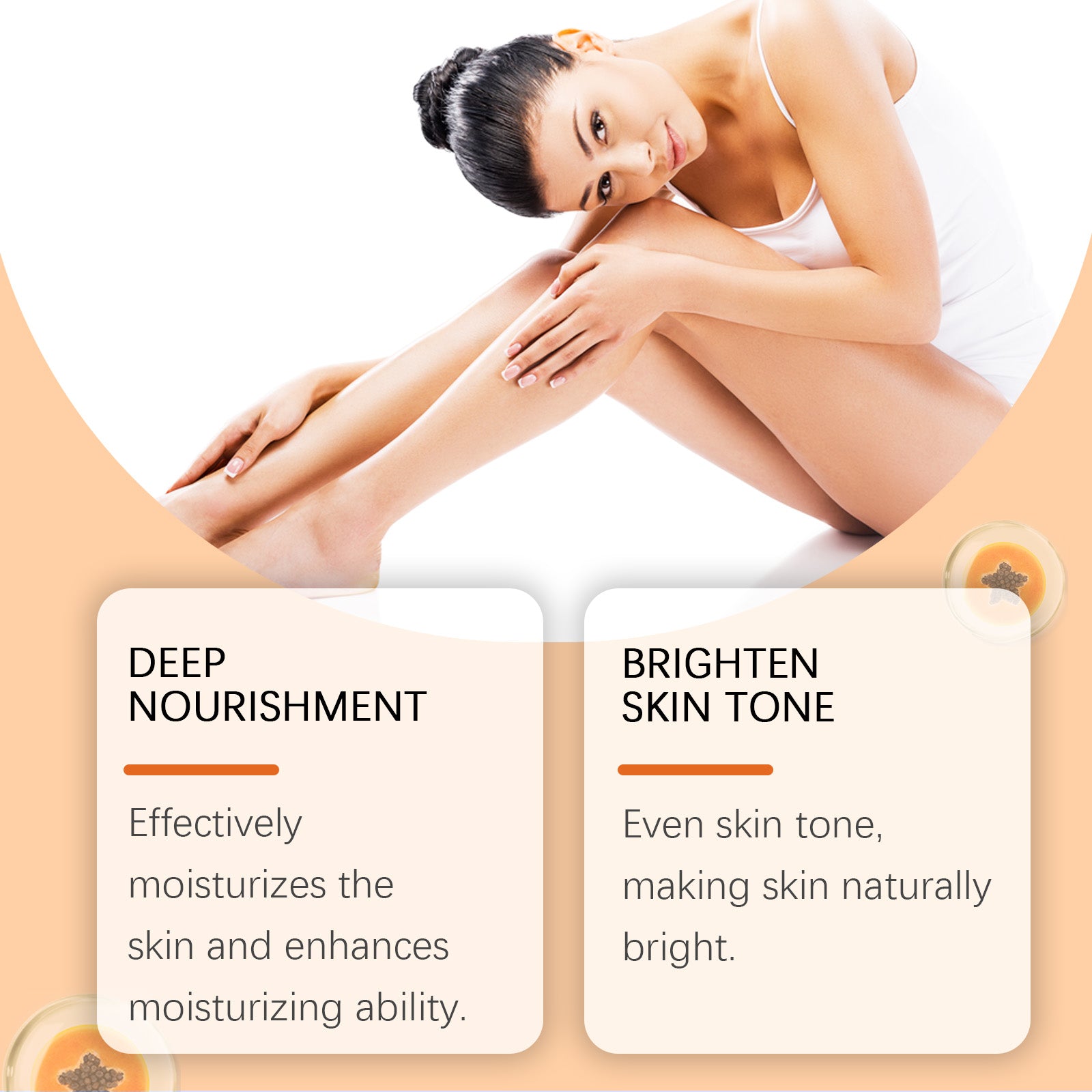West&Month Papaya Body Oil – Hydrating Skin Glow Massage Oil