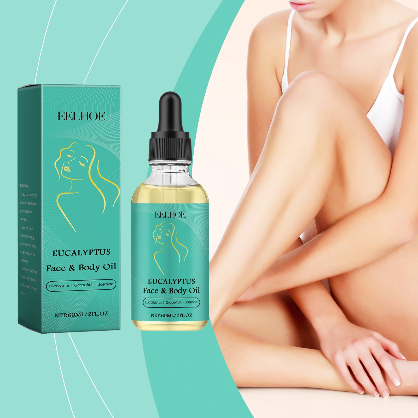 EELHOE Body Nourishing Oil – Hydrating Vitamin E Skin Moisturizing Oil
