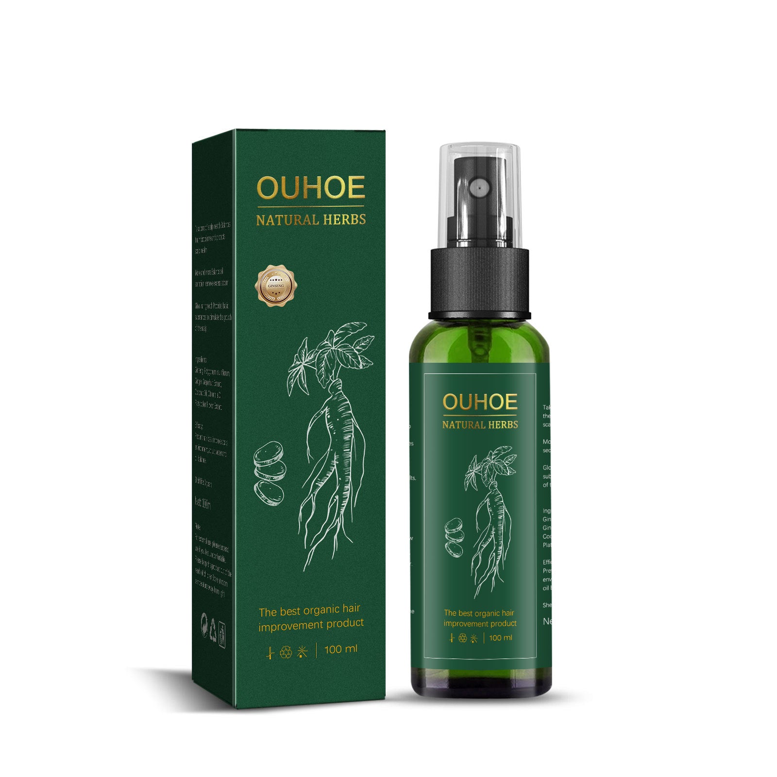 OUHOE Ginseng Hair Growth Lotion – Scalp Nourishing Hair Care Spray